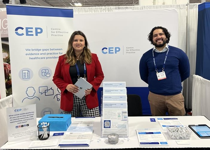We're at #PriMed2025! 👋 Come chat with Katia and Sachin about our latest tools, CME, and more! Plus grab some free swag and enter to win a $50 gift card. 🤑

Not attending? Check us out at cep.health