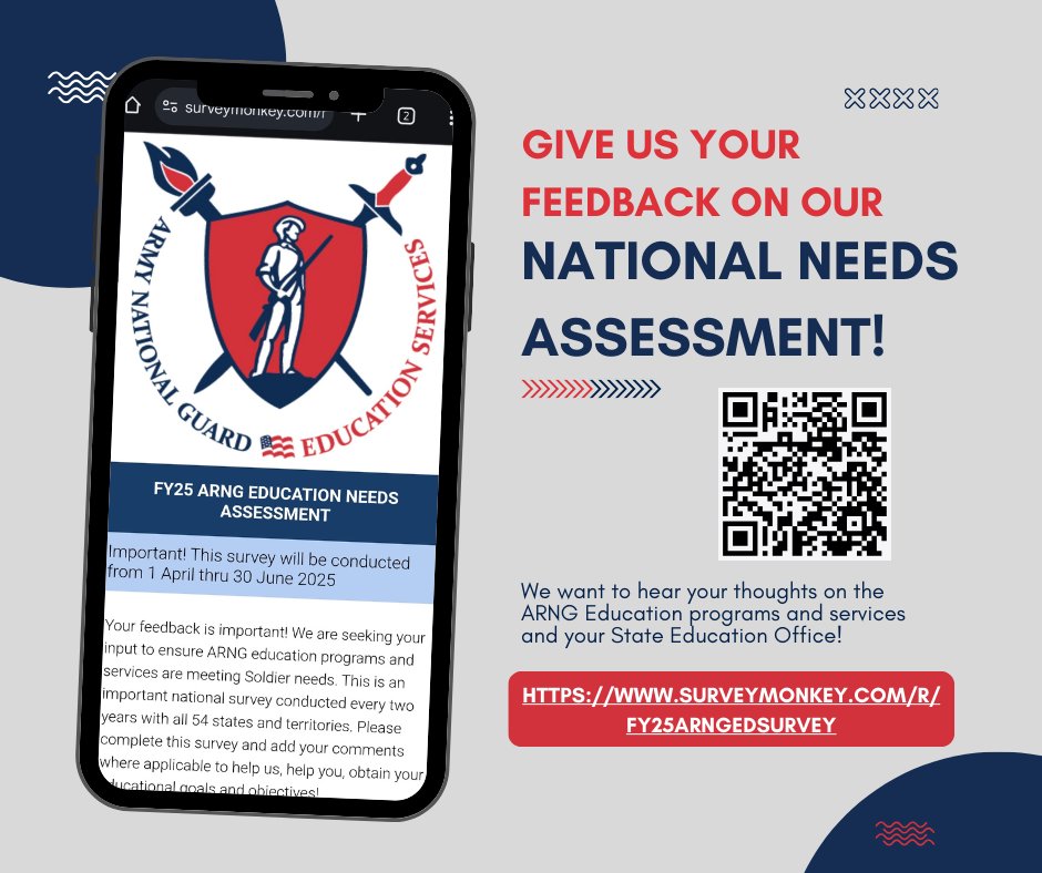 There’s still time to send us your thoughts! Let your voice be heard and take the Education Needs Assessment today!
surveymonkey.com/r/FY25ARNGEdSu…