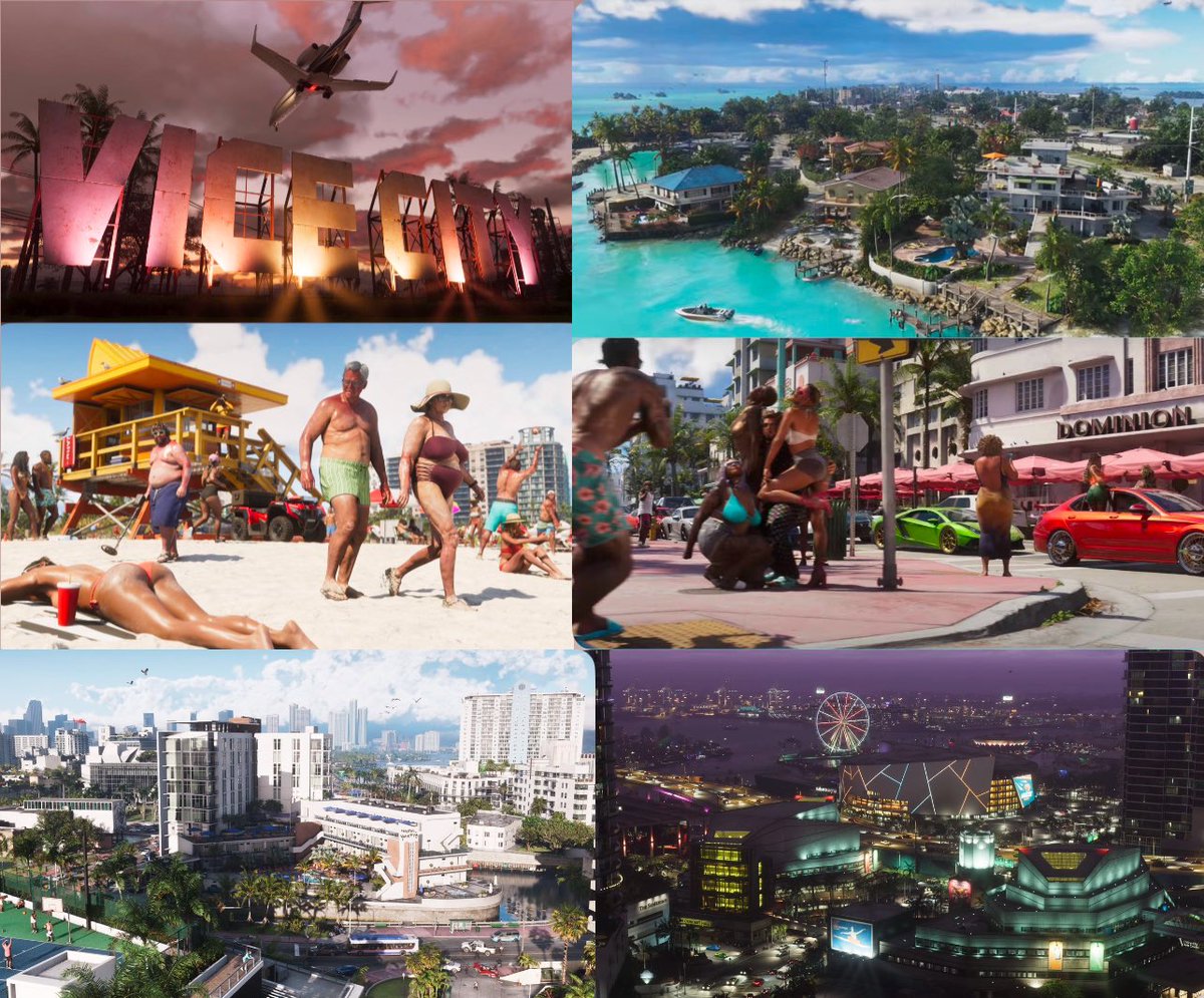 Creuffy1's tweet image. 🚨OFFICIEL : ROCKSTAR dévoile les images de VICE CITY dans GTA 6 ! #gta6 #jeuxvideo #gta6new