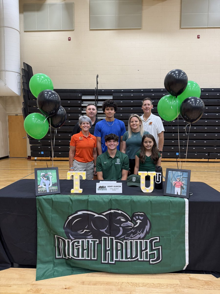 Oviedo Lions Baseball (@oviedo_baseball) on Twitter photo Congratulations to Henry Alarcon on his signing with Thomas University! You have earned this opportunity to extend your baseball and academic career. We appreciate your hard work and dedication to Oviedo HS!
#GoLions #GoNightHawks
<a href="/HenryAlarcon25/">Henry Alarcon</a> <a href="/fleedog28/">Tom Fleenor</a> <a href="/TU_BSBL/">Thomas University Baseball</a> Congratulations to Henry Alarcon on his signing with Thomas University! You have earned this opportunity to extend your baseball and academic career. We appreciate your hard work and dedication to Oviedo HS!
#GoLions #GoNightHawks
<a href="/HenryAlarcon25/">Henry Alarcon</a> <a href="/fleedog28/">Tom Fleenor</a> <a href="/TU_BSBL/">Thomas University Baseball</a>