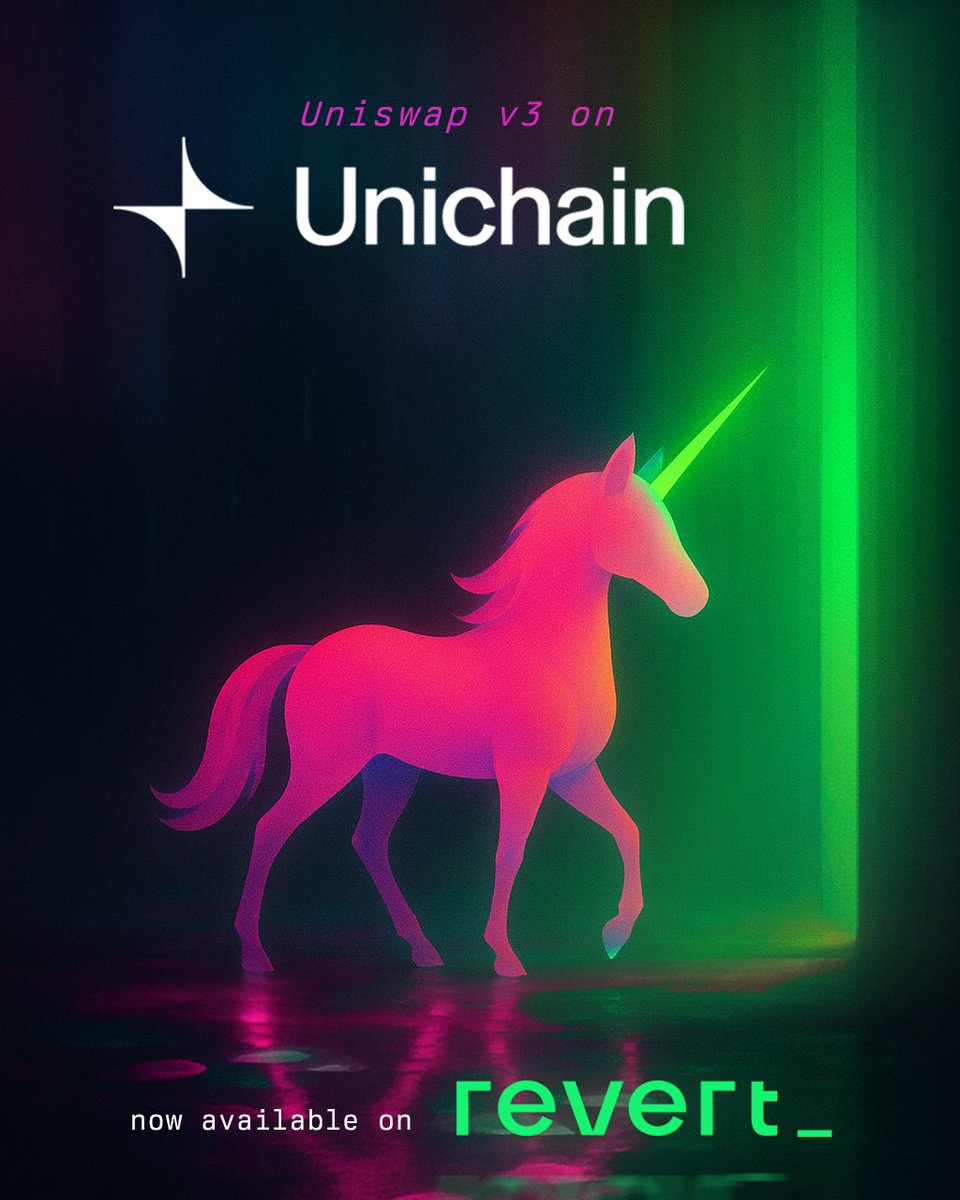 Unichain is now live on the app. 🦄

Uniswap v3 available now, Uniswap v4 coming soon. Stay tuned.
