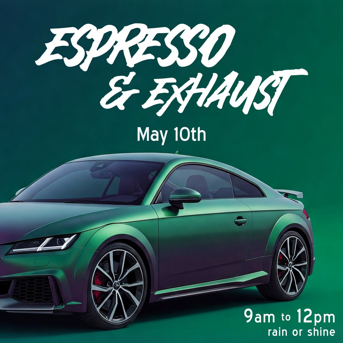 Its that time again! Join us May 10th at 9 am for Espresso &amp; Exhaust!

#carsandcoffee #vehiclevault #espressoandexhaust #thingstodoindenver