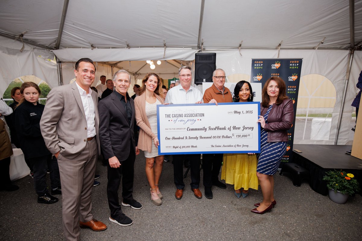 Casino Association of NJ (@casinosnj) on Twitter photo The Atlantic City Casinos are proud to announce the launch of the Casinos United Against Hunger Campaign in partnership with the <a href="/CFBNJ/">Community FoodBank of New Jersey</a> and donate over $170k to help address hunger and provide meals to families throughout NJ. Read more from <a href="/WayneParryACP/">Wayne Parry</a> pressofatlanticcity.com/news/local/cas⦠The Atlantic City Casinos are proud to announce the launch of the Casinos United Against Hunger Campaign in partnership with the <a href="/CFBNJ/">Community FoodBank of New Jersey</a> and donate over $170k to help address hunger and provide meals to families throughout NJ. Read more from <a href="/WayneParryACP/">Wayne Parry</a> pressofatlanticcity.com/news/local/casā¦