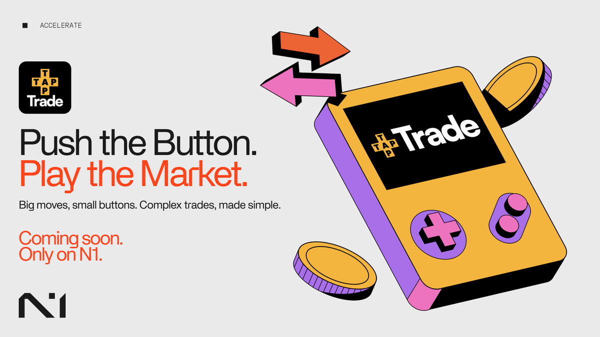 Tap Tap. You're in.

Introducing @Taptaptrade, where trading feels like a video game.

Coming soon to N1.