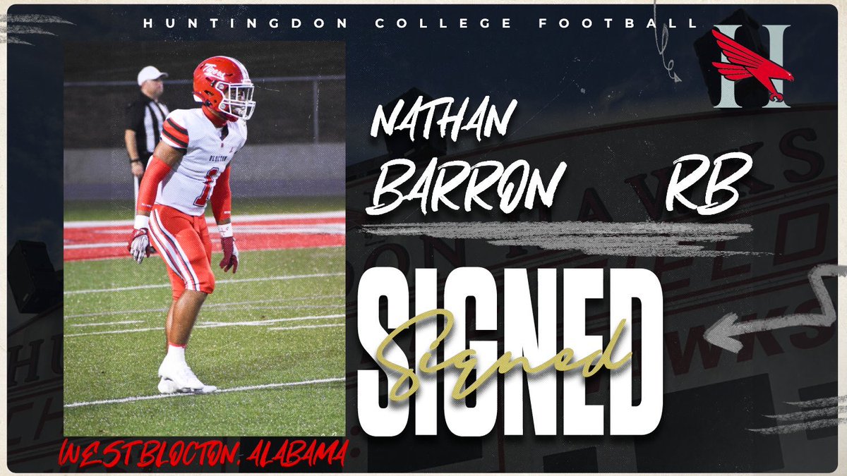 Welcome to the nest, Nathan Barron! 

RB from West Blocton, AL! #WHOOP