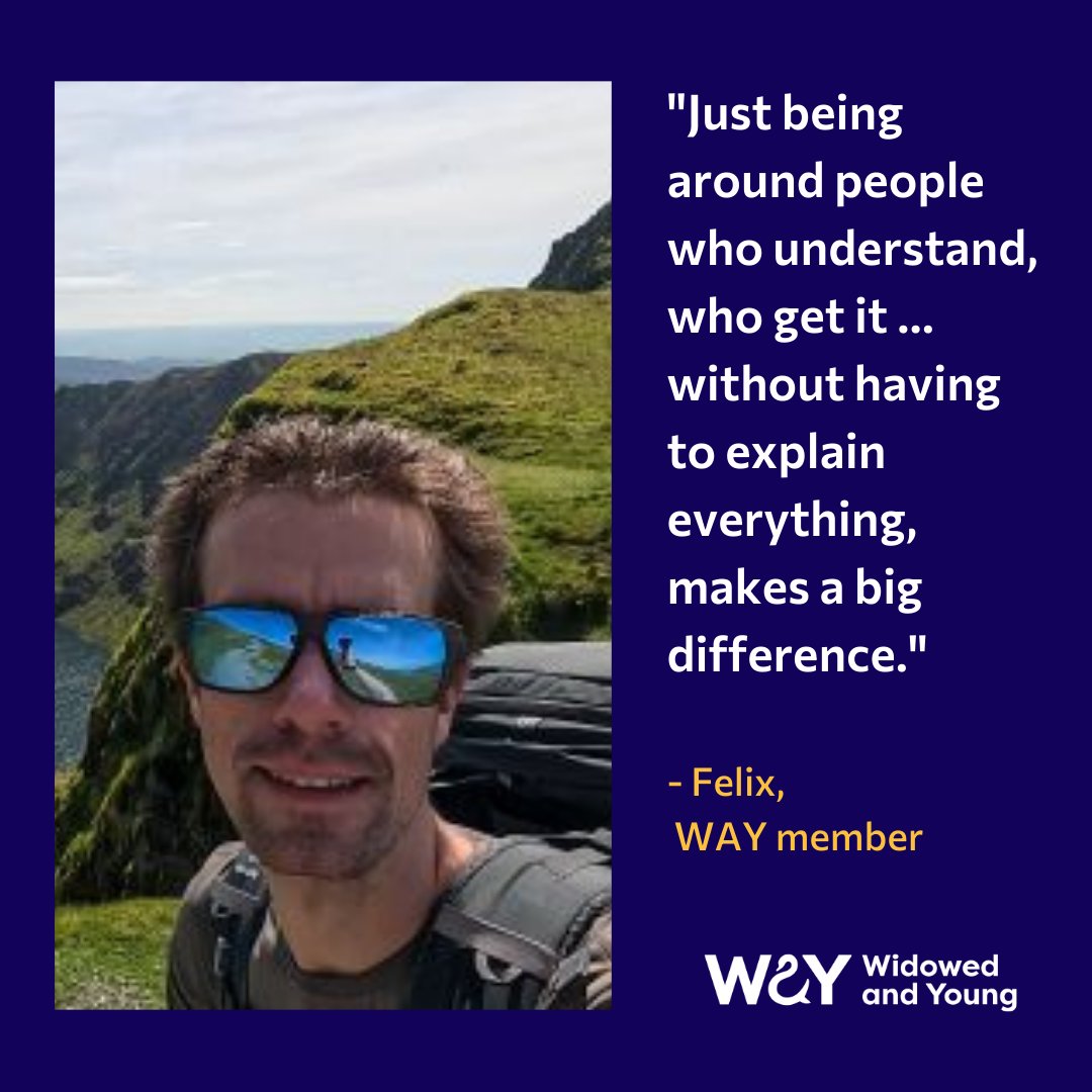 May is National Walking Month and we've been talking to WAY member Felix about how walking helped him in his grief, and why he set up the WAY walking group. 
Read more of Felix's story here: ow.ly/jtIH50VOEwI

#nationalwalkingmonth #walkingtherapy #supportingyoungwidows