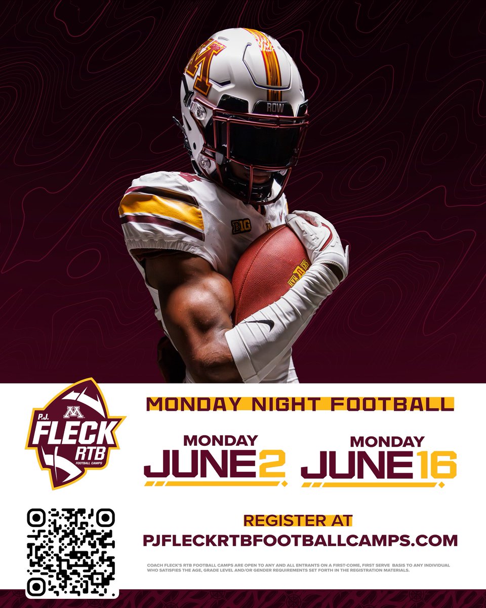 Come this summer and put the work in on the field!! Monday Night Football! Sign up today. #RTB