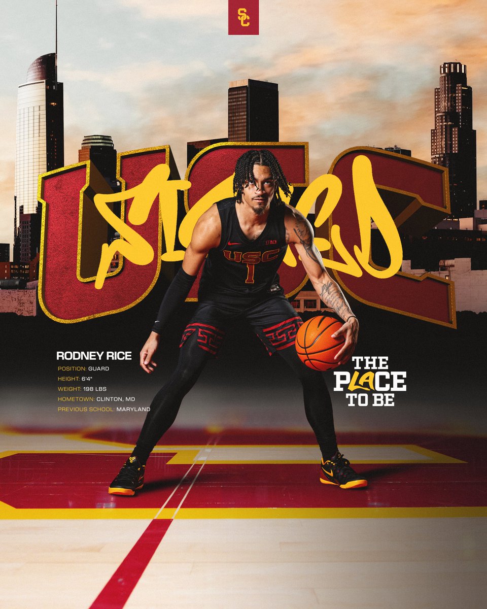 Welcome to the Trojan Family, <a href="/rodneyrice__/">Rodney Rice</a>!

The Maryland transfer averaged 13.8 PPG last season and shot 37.4% from deep 🎯