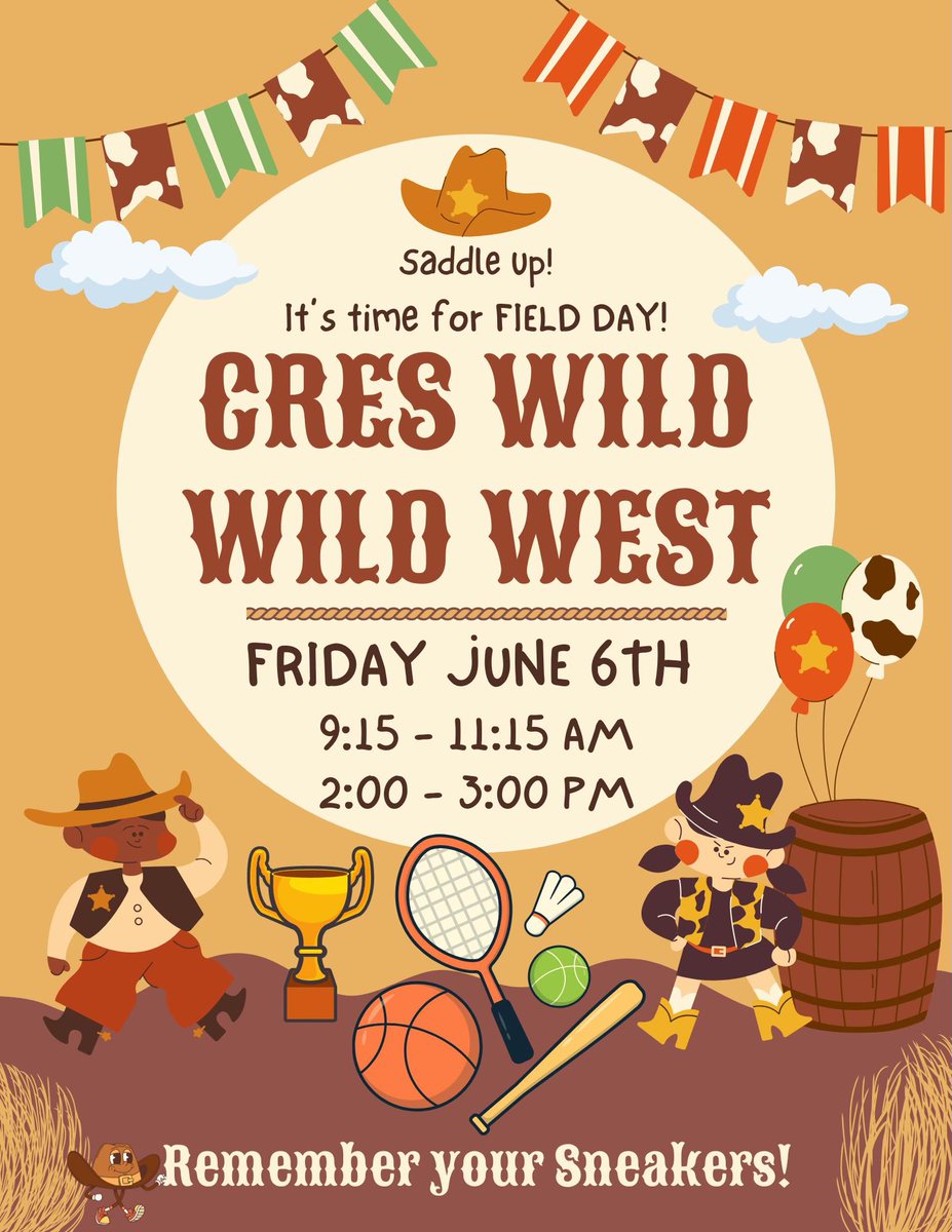 Saddling up for Field Day! 🔜‼️‼️‼️
💙💙🤠🏈⛳️🏟️🥅🤠✨✨
<a href="/ColtsNeckHealth/">Colts Neck Health</a> <a href="/ConoverRoadES/">CRES</a>