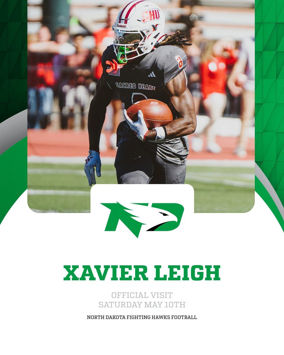Tier1Recruiting (@wegetyouoffers) on Twitter photo 🚨Official Visit 🚨 Locked in 🔒
<a href="/xavierleighh/">Xavier leigh ⚜️</a> X <a href="/UNDfootball/">North Dakota Football</a> . #Tier1Recruits #NextLevel #Football #UNDproud #LGH 🚨Official Visit 🚨 Locked in 🔒
<a href="/xavierleighh/">Xavier leigh ⚜️</a> X <a href="/UNDfootball/">North Dakota Football</a> . #Tier1Recruits #NextLevel #Football #UNDproud #LGH