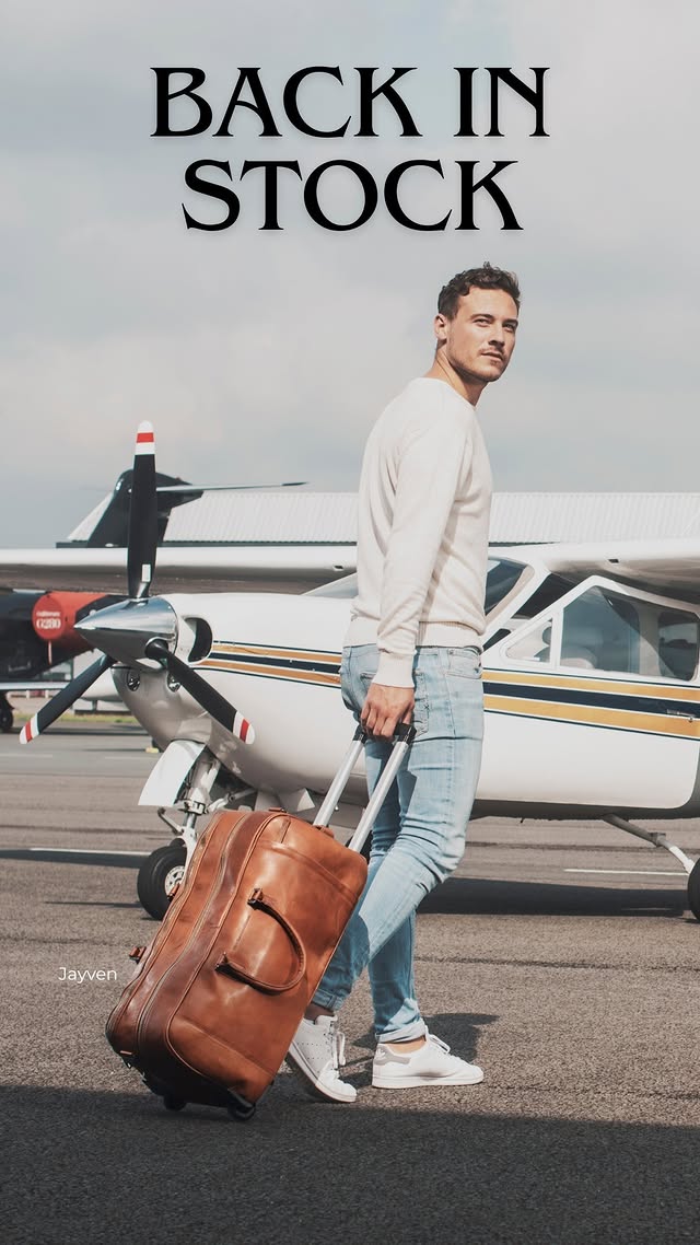 Chesterfield Jayven Helgartaska Leður Coníak