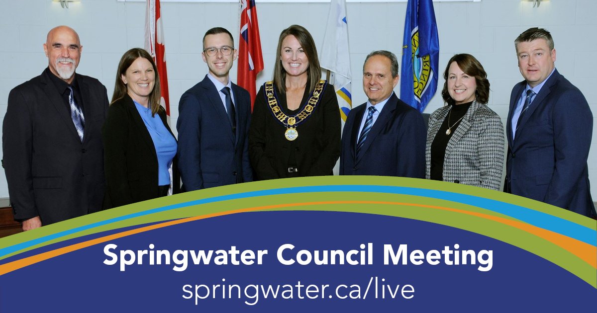 Springwater Township (@springwatertwp) on Twitter photo Springwater Council will meet today:
5:00 PM - Special Council Meeting
📑: springwater.civicweb.net/document/24821…
đź’»: youtu.be/sovwR1qMRzk
Council will consider the composition of County Council.
6:30 PM - Regular Council Meeting
📑: springwater.civicweb.net/document/24821…
đź’»: youtu.be/76SyIayQOhA Springwater Council will meet today:
5:00 PM - Special Council Meeting
📑: springwater.civicweb.net/document/24821…
đź’»: youtu.be/sovwR1qMRzk
Council will consider the composition of County Council.
6:30 PM - Regular Council Meeting
📑: springwater.civicweb.net/document/24821…
đź’»: youtu.be/76SyIayQOhA