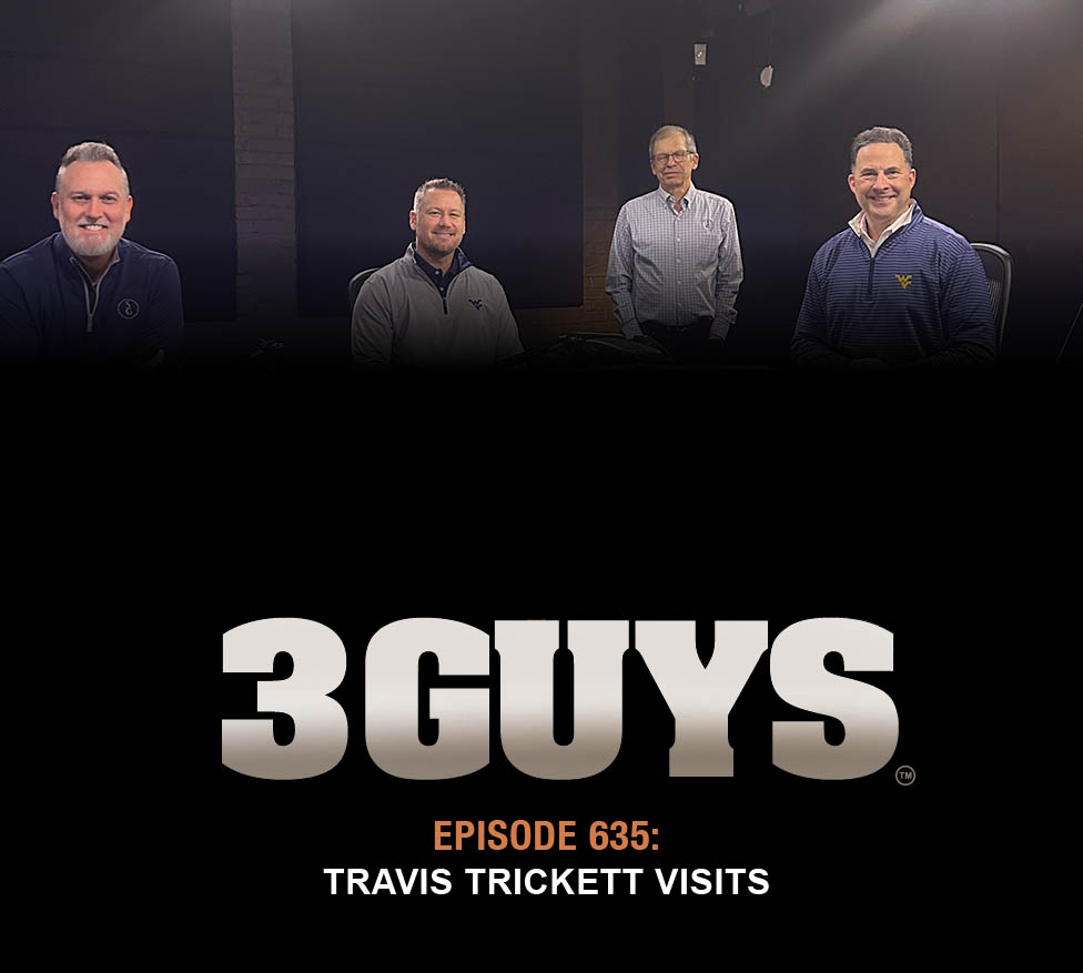 TonyCaridi (@tonycaridi) on Twitter photo 🔥 He coached with Bowden. He coached with Saban. He coached with Jimbo.
Now, <a href="/CoachTTrickett/">Travis Trickett</a> is back home — talking all things <a href="/WVUfootball/">West Virginia Football</a>.
He joins <a href="/bradhowe07/">Brad Howe</a> & <a href="/HoppyKercheval/">Hoppy Kercheval</a> on the latest episode of <a href="/3Guys__/">3 Guys Before the Game</a> 🎙️
🎧 Full episode here: spreaker.com/episode/3-guys… 🔥 He coached with Bowden. He coached with Saban. He coached with Jimbo.
Now, <a href="/CoachTTrickett/">Travis Trickett</a> is back home — talking all things <a href="/WVUfootball/">West Virginia Football</a>.
He joins <a href="/bradhowe07/">Brad Howe</a> & <a href="/HoppyKercheval/">Hoppy Kercheval</a> on the latest episode of <a href="/3Guys__/">3 Guys Before the Game</a> 🎙️
🎧 Full episode here: spreaker.com/episode/3-guys…