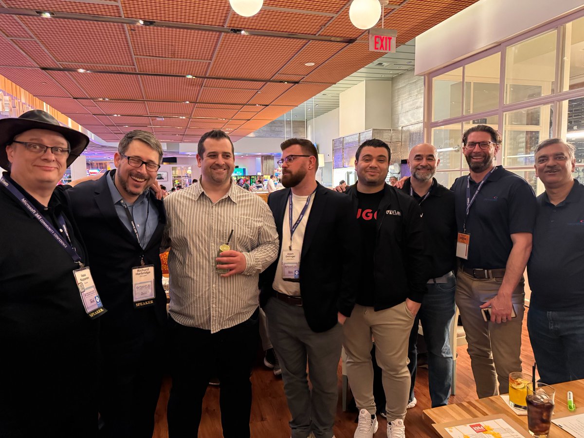 Netwoven's tweet photo. Right after RSAC, the Three Musketeers of Netwoven gathered at the Microsoft 365 Connection Weaver in Las Vegas during The Microsoft 365 Community Conference. They’re vibing with @vesanopanen, @deltanr1, @HabibMankal, @RHarbridge, @vladcatrinescu, @xGokan. https://t.co/tgAWxkO30R