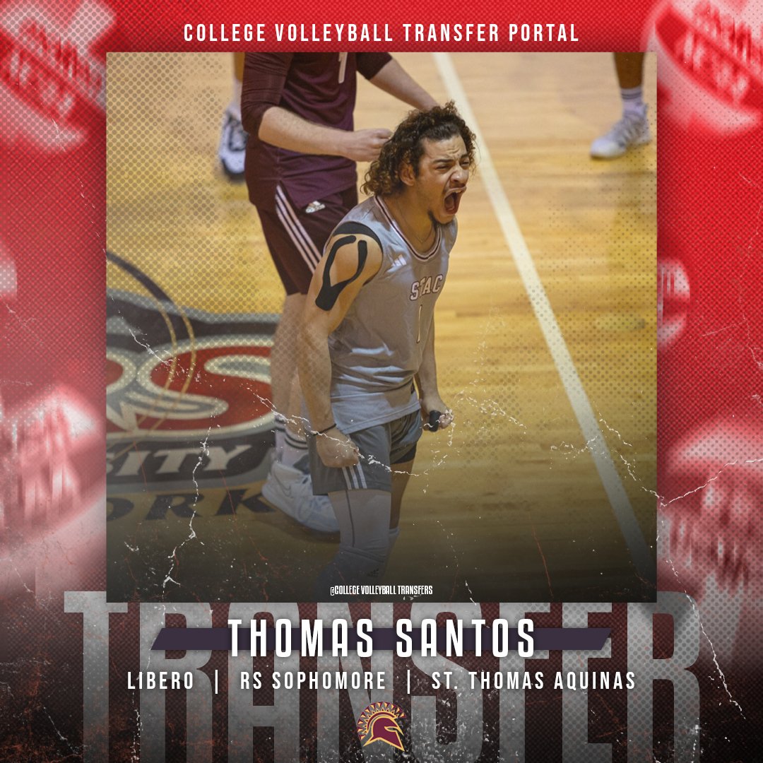 𝗜𝗻 𝗧𝗵𝗲 𝗣𝗼𝗿𝘁𝗮𝗹

✏️: Thomas Santos
🏐: Libero
🎓: RS Sophomore
📍: St. Thomas Aquinas

#CollegeVBTransfers | #NCAAMVB