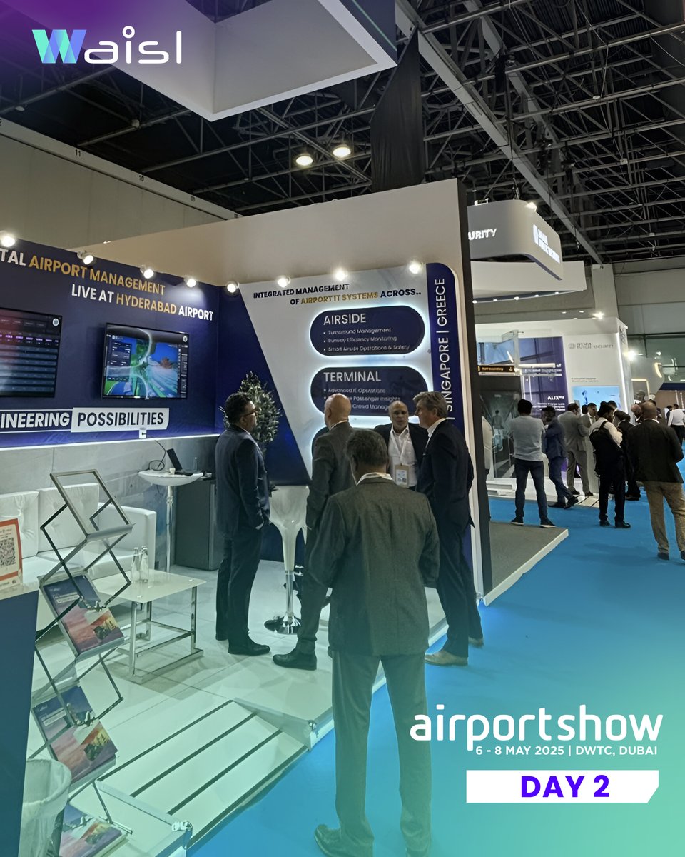 WAISL ltd (@wearewaisl) on Twitter photo What an incredible Day 2 at the Dubai Airport Show '25! The exhibition halls buzzed with excitement as industry leaders unveiled cutting-edge technologies. What an incredible Day 2 at the Dubai Airport Show '25! The exhibition halls buzzed with excitement as industry leaders unveiled cutting-edge technologies.