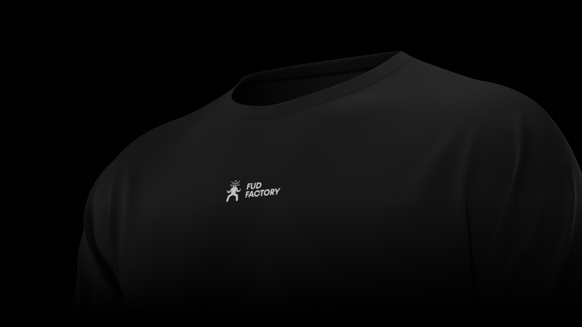 FUD FACTORY 🔥
➤ Rare (1 OF 300) 
➤ NFC Powered.
➤ Phygital (T-Shirt + NFT)
➤ Black / White
➤ holgant.com/collections/da…