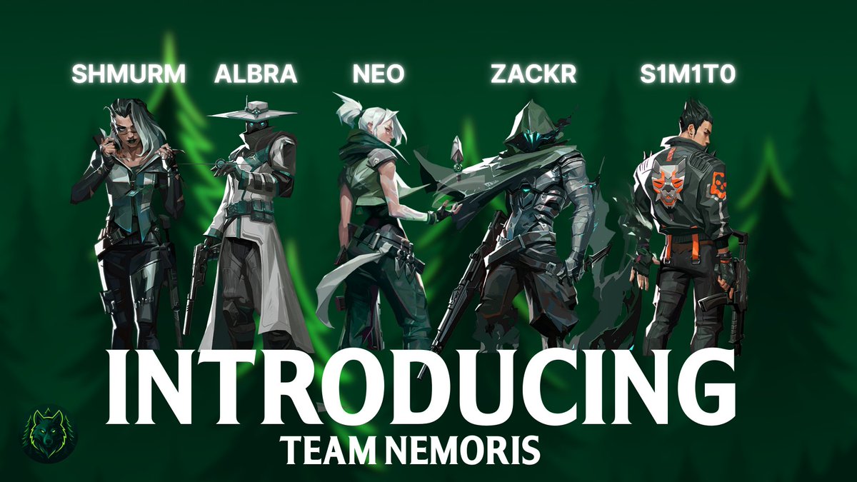 Team Nemoris (@teamnemoris) on Twitter photo 🌲TEAM NEMORIS VALORANT 🌲
A new chapter begins as we enter @VALORANTuk Division 2 with a powerhouse squad! 💪
Our team:
🇬🇧<a href="/AlbraVLR/">Albra</a>
🇬🇧<a href="/TheShmurm/">TheShmurm</a>
🇬🇧<a href="/ZackR1835/">ZackR</a>
🇸🇪<a href="/NeoEklund06/">Neo Eklund</a>
🇸🇪<a href="/elofsson_simon/">Simon Elofsson</a>
The grind starts now🏅
#teamnemoris #VALORANT #VUKC 🌲TEAM NEMORIS VALORANT 🌲
A new chapter begins as we enter @VALORANTuk Division 2 with a powerhouse squad! 💪
Our team:
🇬🇧<a href="/AlbraVLR/">Albra</a>
🇬🇧<a href="/TheShmurm/">TheShmurm</a>
🇬🇧<a href="/ZackR1835/">ZackR</a>
🇸🇪<a href="/NeoEklund06/">Neo Eklund</a>
🇸🇪<a href="/elofsson_simon/">Simon Elofsson</a>
The grind starts now🏅
#teamnemoris #VALORANT #VUKC