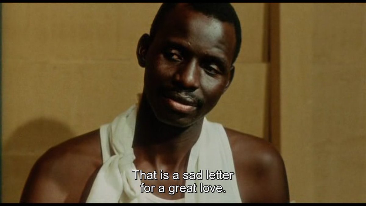 yet again, love continues to make the world go round. 💌

🎞️: Camp de Thiaroye [1988] dir. Ousmane Sembène and Thierno Faty Sow
