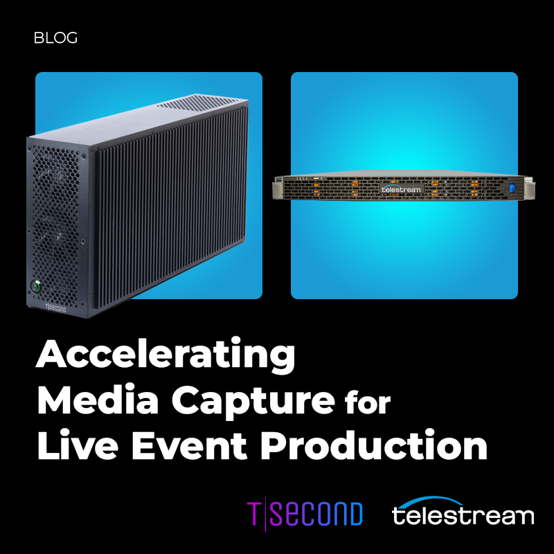 Telestream's tweet image. Take your live video productions to the next level with Tsecond and Telestream! 

👉 💡 This deep-dive explores how the combined solution changes the game: bit.ly/3Smn1xA 

#Tsecond #Telestream #LiveVideo #BroadcastTechnology #MediaProduction #VideoStreaming