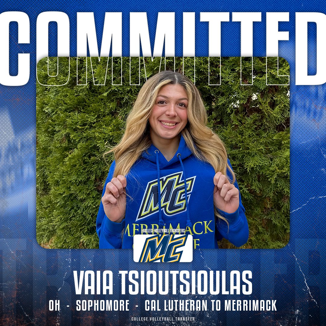 College VBall Transfers (@cvbtransfers) on Twitter photo ๐ง๐ฟ๐ฎ๐ป๐๐ณ๐ฒ๐ฟ
โ๏ธ: Vaia Tsioutsioulas
๐: OH
๐: Sophomore
โฌ
๏ธ: Cal Lutheran
โก๏ธ: <a href="/MerrimackWVB/">Merrimack Womenโs Volleyball</a>
#CollegeVBTransfers | #NCAAWVB ๐ง๐ฟ๐ฎ๐ป๐๐ณ๐ฒ๐ฟ
โ๏ธ: Vaia Tsioutsioulas
๐: OH
๐: Sophomore
โฌ
๏ธ: Cal Lutheran
โก๏ธ: <a href="/MerrimackWVB/">Merrimack Womenโs Volleyball</a>
#CollegeVBTransfers | #NCAAWVB