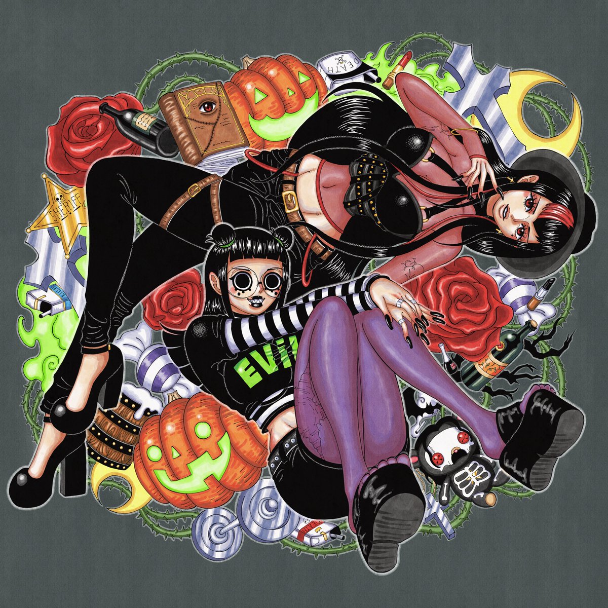 Witching Hour 🦇

(Gift for a friend on Instagram)

#ONEPIECE #ワンピース #ONEPIECEOC