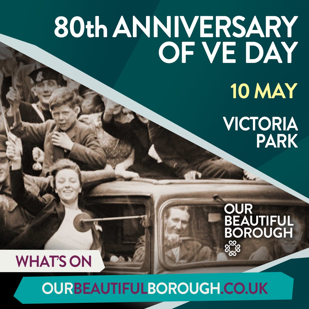 Saturday 10th May marks the 80th Anniversary of #VE Day. This significant milestone will be celebrated in #Stafford's award winning #VictoriaPark. The Armed Forces will be present to honour the sacrifices of those who served during the war: tinyurl.com/2xwzxhxj #VEDay80 #VE80