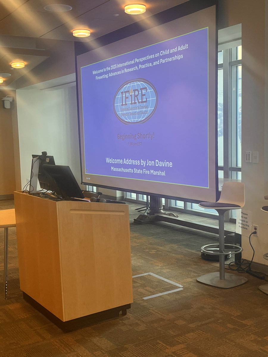 The IFIRE conference in the USA 🇺🇸 is just about to open! Very exciting to be at the first international gathering of multidisciplinary professionals dedicated to reducing deliberate firesetting!