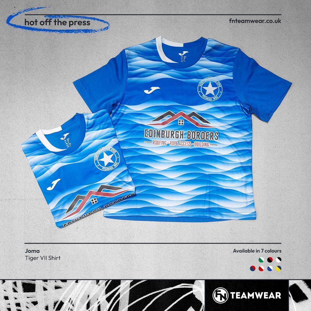 One of the teams at Newtongrange Star will be looking smart as they take to the pitch this weekend in their new Joma Tiger VII shirts.

Making your team look great is our job. Act now &amp; get your new kits ready for the new season, whatever your sport. Contact details in our bio.