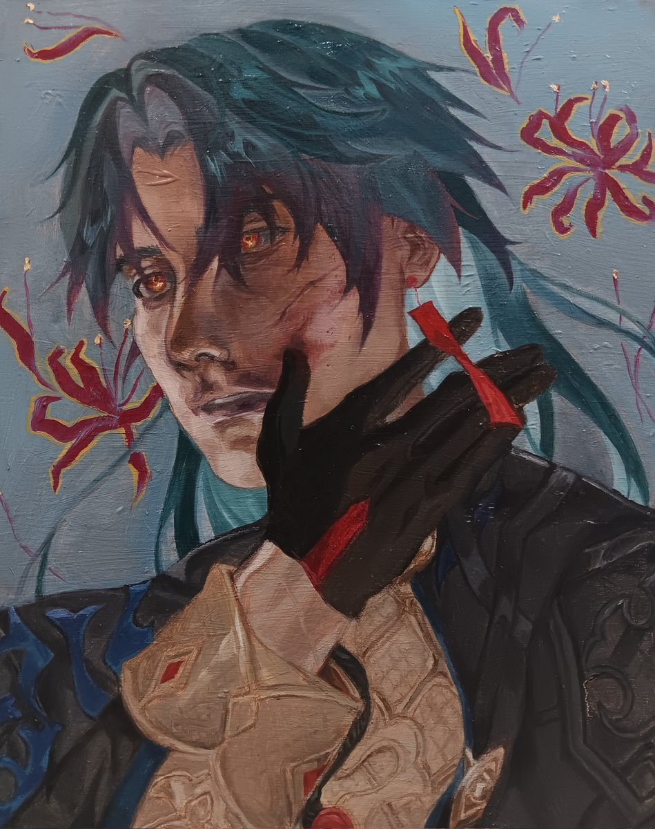 kejji0's tweet photo. Blade oil portrait

#hsr #HonkaiStarRail #Blade #刃 https://t.co/vilLg8VNkQ