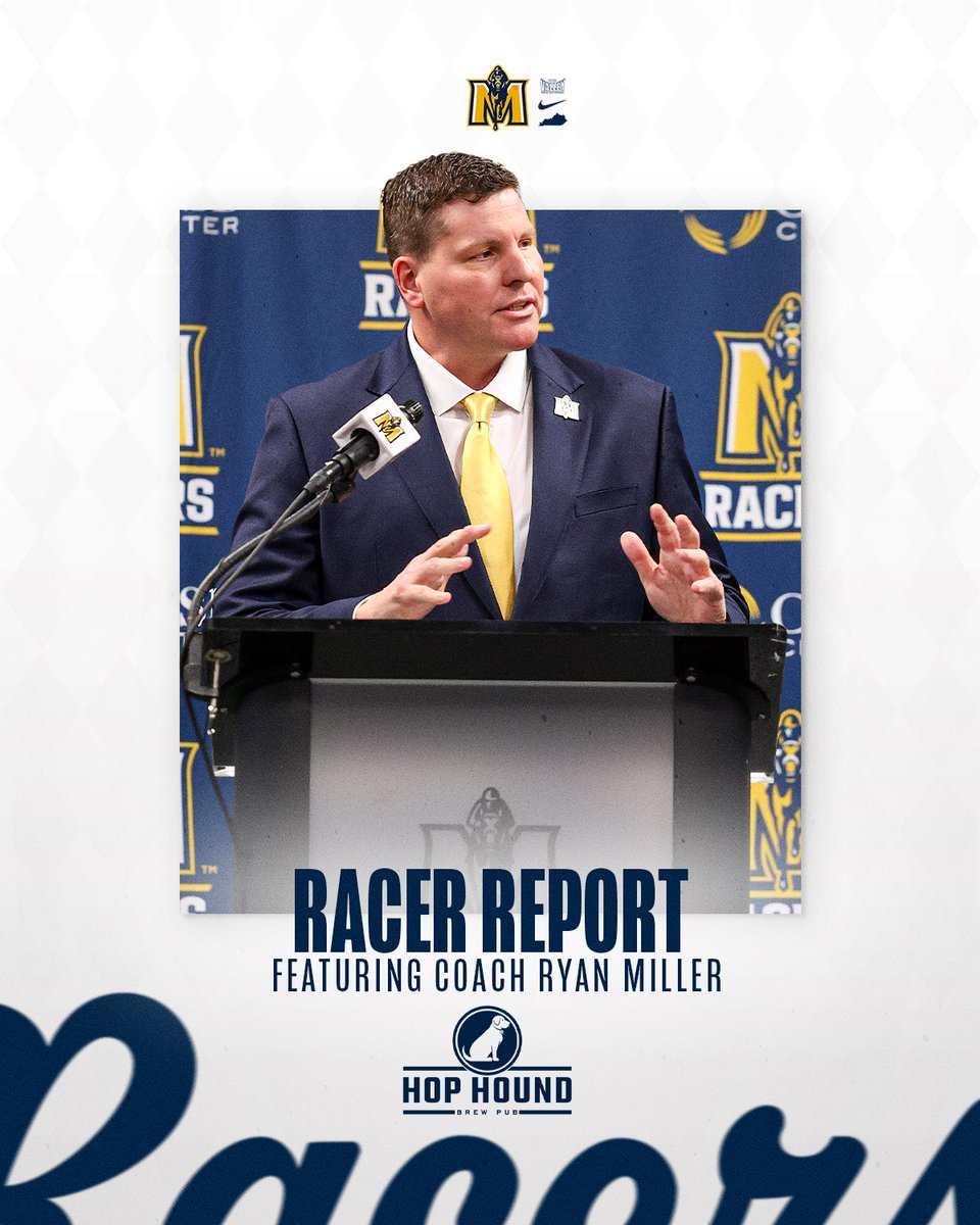 Murray State MBB (@racershoops) on Twitter photo ๐๏ธ Catch up with <a href="/CoachRyanMiller/">Ryan Miller</a> in this week's Racer Report Podcast!
๐: shorturl.at/Hv7In
#GoRacers๐ ๐๏ธ Catch up with <a href="/CoachRyanMiller/">Ryan Miller</a> in this week's Racer Report Podcast!
๐: shorturl.at/Hv7In
#GoRacers๐