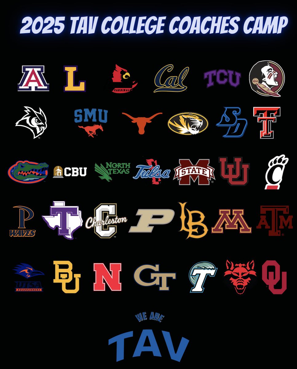 TAVVolleyball's tweet photo. 2 more colleges added (Purdue &amp; North Texas)! #GoTAV #TAVCCC 

Register Here: https://t.co/4LPzOGMhNJ https://t.co/9mU66uihzu