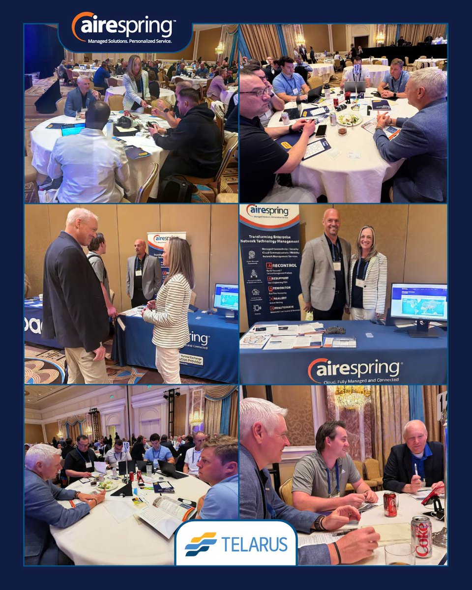 AireSpring's tweet image. The @telarus AI &amp;amp; Tech Summit was a brilliant opportunity for networking and sharing knowledge.

The Round Table discussions were packed with vibrant discussions with top suppliers, exploring the possibilities of the latest technology trends.

Many thanks to @telarus!