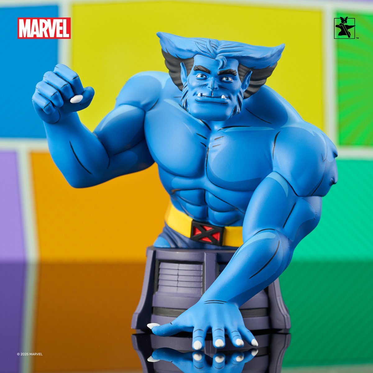 Brawn and brains! 🧠 Beast brings brainy banter and backflips to your collection with this 1:7 scale Animated Mini Bust, inspired by his X-Men: The Animated Series look. Order the blue genius at bit.ly/BEAST_ANMTD_BU….

#Marvel #XMenTAS #Beast #HankMcCoy #AnimatedMiniBust
