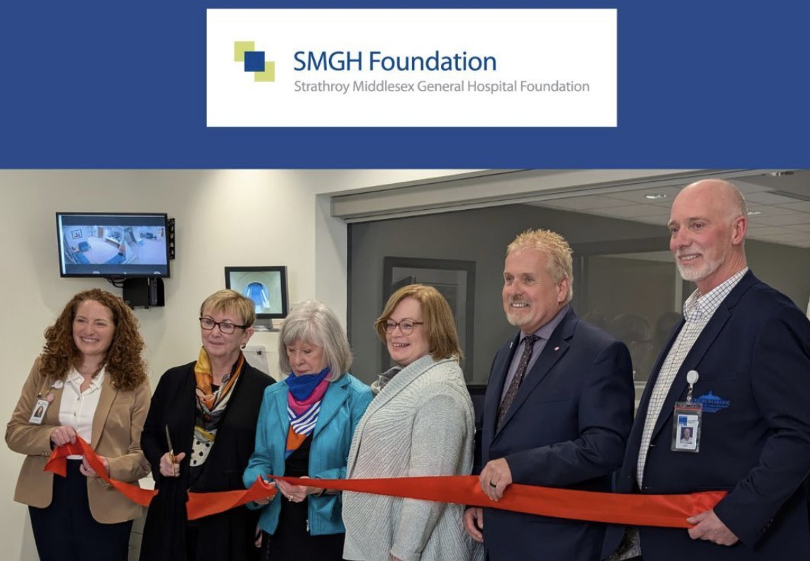 Excited to be part of ribbon cutting ceremony for Strathroy Middlesex General Hospital’s first MRI!