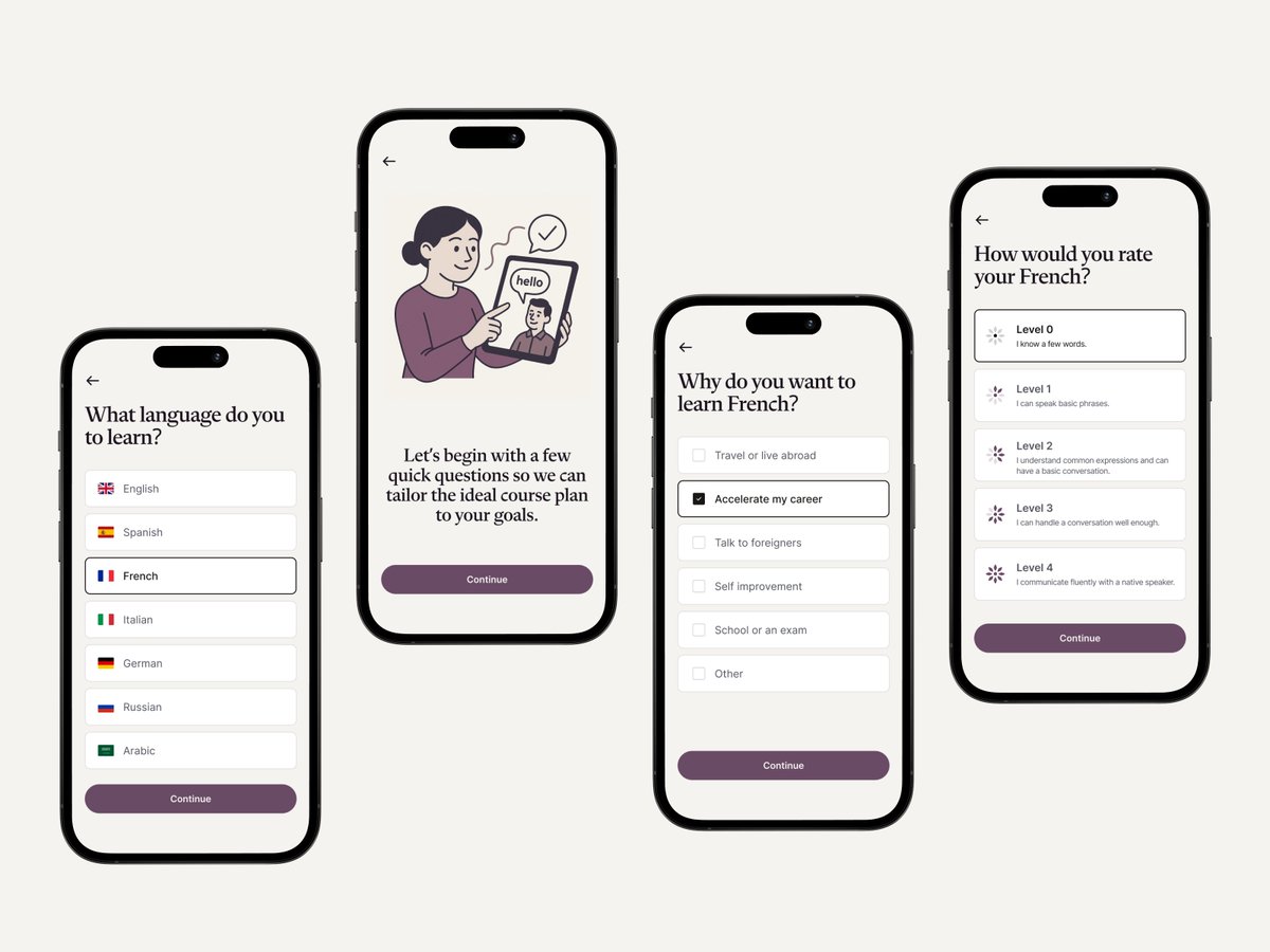 Shine: Choosing a language

#education #languageapp #elearning #mobileapp #ui