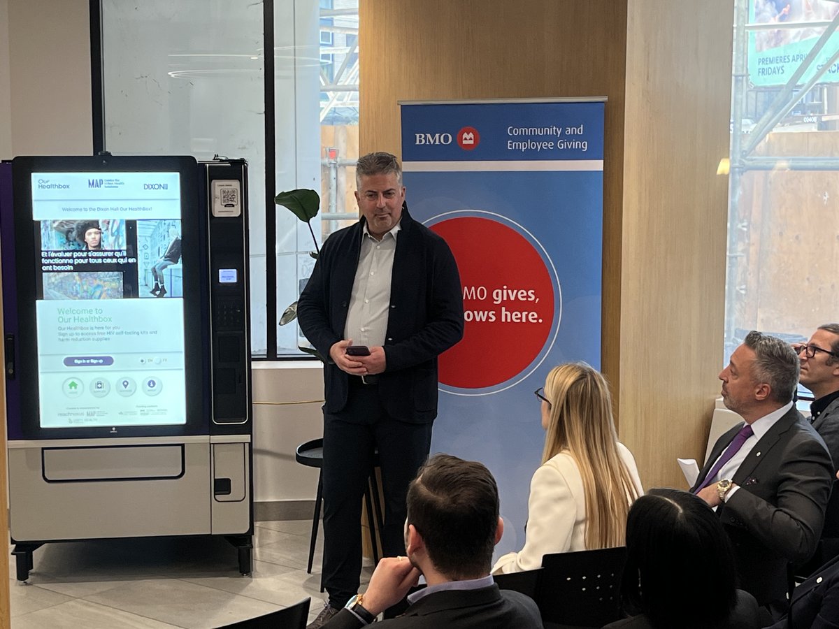 Our Healthbox - an innovative "smart" vending machine developed by <a href="/UnityHealthTO/">Unity Health Toronto</a> -  launches at Dixon Hall, democratizing access to healthcare with support from <a href="/CANFAR/">CANFAR</a> and <a href="/BMO/">BMO</a> finance.yahoo.com/news/healthbox…