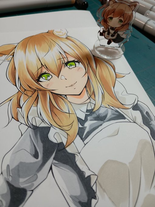 コピック練習🤤😹作業せんと練習ばっかりしとる… 