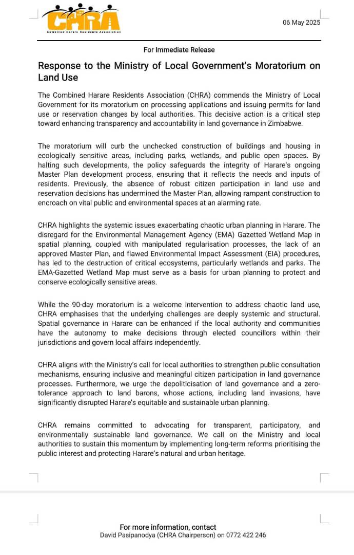 CHRA Harare tweet media