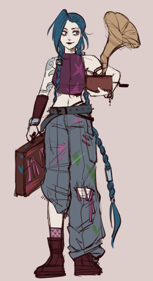 malaviksa's tweet image. wip ❗️from the AU where Ekko is an art student
#timebomb #jinx