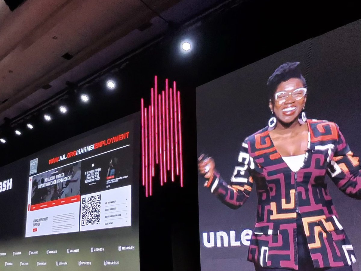 “If you have the power to audit, you have the power to change.”
Dr. Joy Buolamwini dropped truth bombs at #UnleashAmerica about AI bias, oversight, and equity. HR, this is your lane.
#EthicalAI #HRTech #HRSwagger