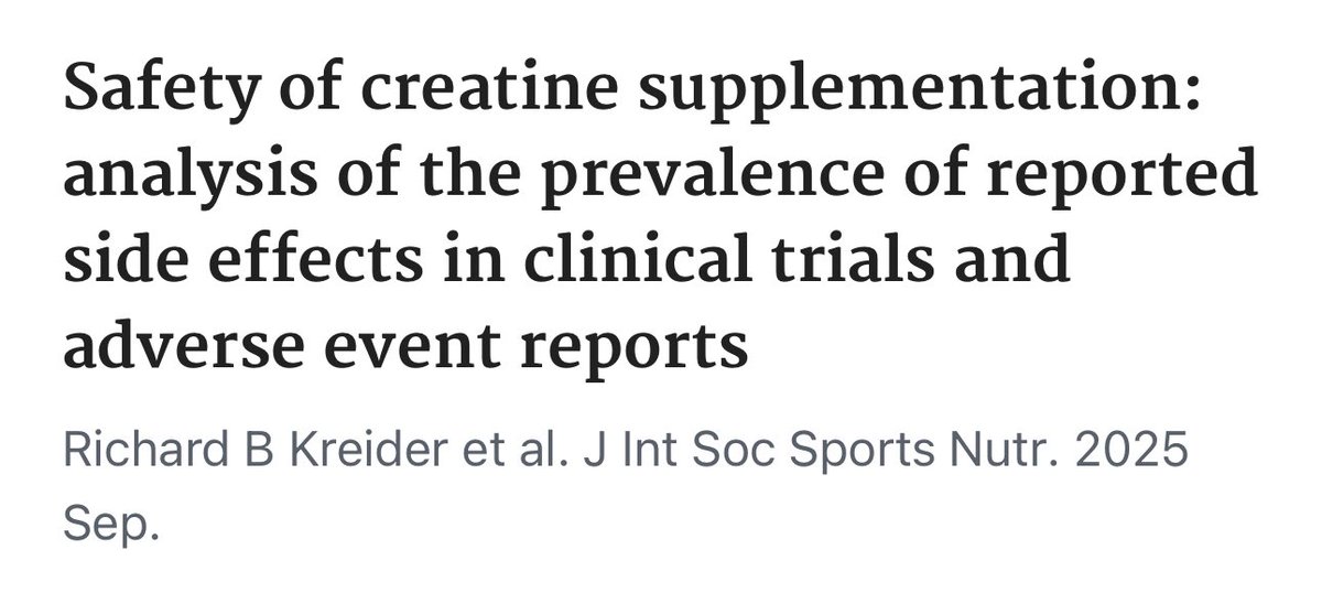 La creatina NO produce más efectos secundarios que un placebo.

13.452 con placebo vs. 12.839 con creatina:
•13.7% de estudios reportaron efectos con creatina
•13.2% con placebo (sin diferencias significativas)
•Problemas digestivos: ~5% en ambos grupos
•Calambres: 0.07%