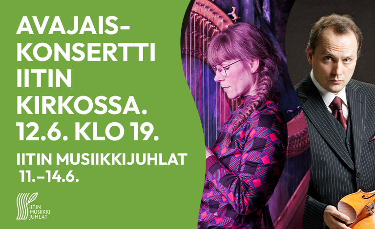 Musiikkijuhlien avajaiskonsertissa torstai-iltana Iitin kirkossa kuullaan kamarimusiikkia neljältä vuosisadalta, mukaan lukien maailman kantaesitys David Chailloun teoksesta Le renard de verre. 

Avajaiskonsertti Iitin kirkossa torstaina 12.6. klo 19.

<a href="/Festivaalit/">Finland Festivals</a>