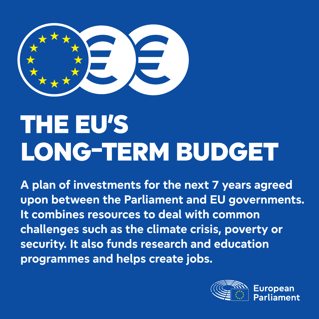 Parliament has outlined its priorities for the EU’s next long-term budget.

Members have agreed on the priorities and what to invest in, and the possible structure of the next long-term budget.

Read more: europa.eu/!jk4mm3