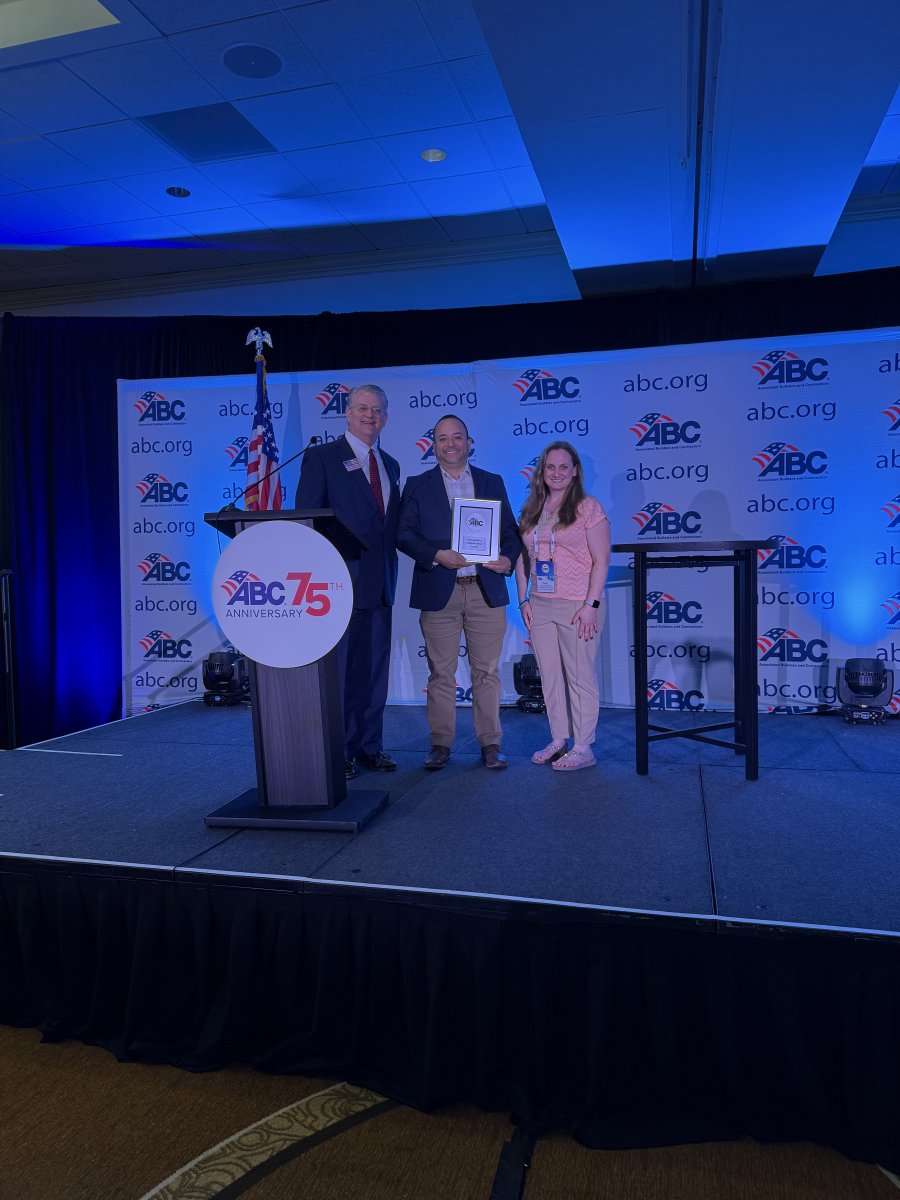 Our chapter staff is having a great day at the ABC ONE Conference this year.
This morning Cathy sat on a panel discussing the great things we are doing here, and Greg &amp; Carly accepted awards on behalf of the chapter. 
#ABCMeritShopProud