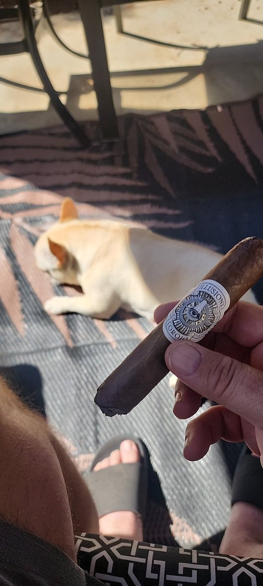 Jsanzone23's tweet photo. Hanging outside with this little girl and an @illusionecigars https://t.co/8DOkQp7YK2