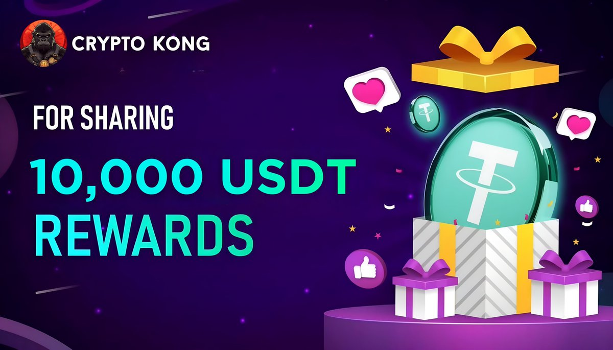🪂 Crypto Kong #Airdrop

🏆 Reward: 50 $USDT each for 200 Random Winner

🔗 Airdrop Link: t.me/crypto_kong_ro…

⌛ End Date: 15th May, 2025
🏦 Distribution: 15 May, 2025

🔘 Do the complete all tasks on the bot &amp; submit your data

#Airdrop #CryptoKong #Giveaway #Bitcoin #USDT