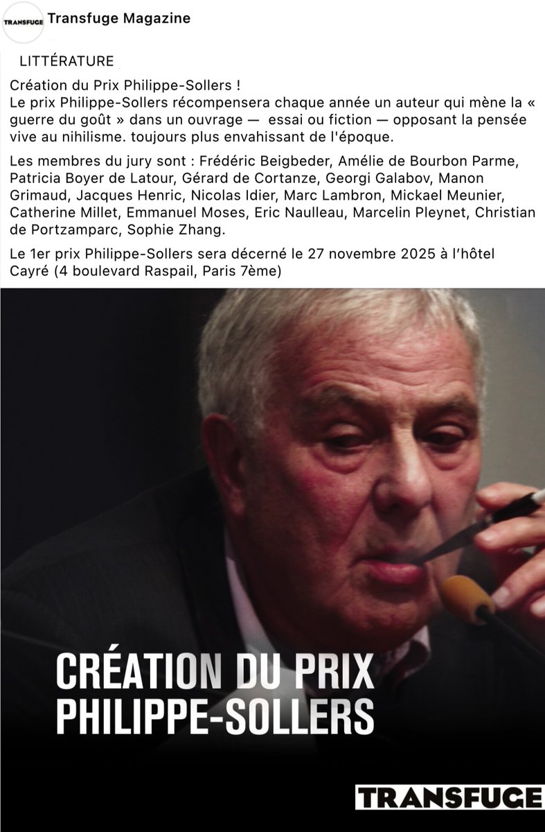 Philippe Sollers (@philippesollers) on Twitter photo 