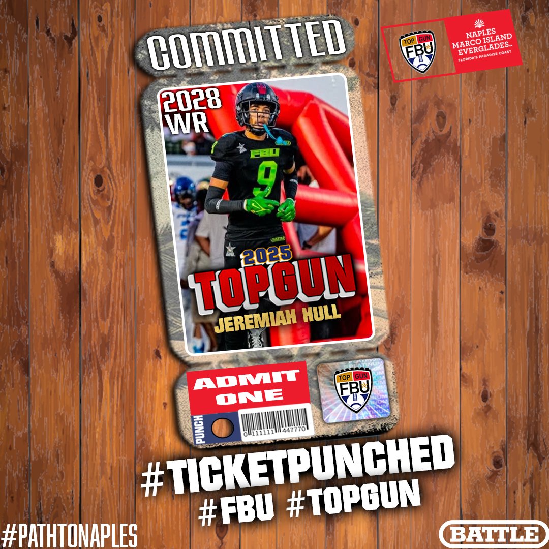 𝐀𝐋𝐋 𝐈𝐍. 𝐀𝐋𝐋 𝐎𝐔𝐓. 🔥

𝙏𝙊𝙋𝙂𝙐𝙉, 𝙃𝙀𝙍𝙀 𝙒𝙀 𝘾𝙊𝙈𝙀! 🛫

Who's next? 

Earn your invite at an FBU Camp or submit your film for a wildcard invite to the biggest showcase of the summer on 6/20-6/22 in the Paradise Coast of Naples, FL 🏈🏝️

#FBU #TopGun