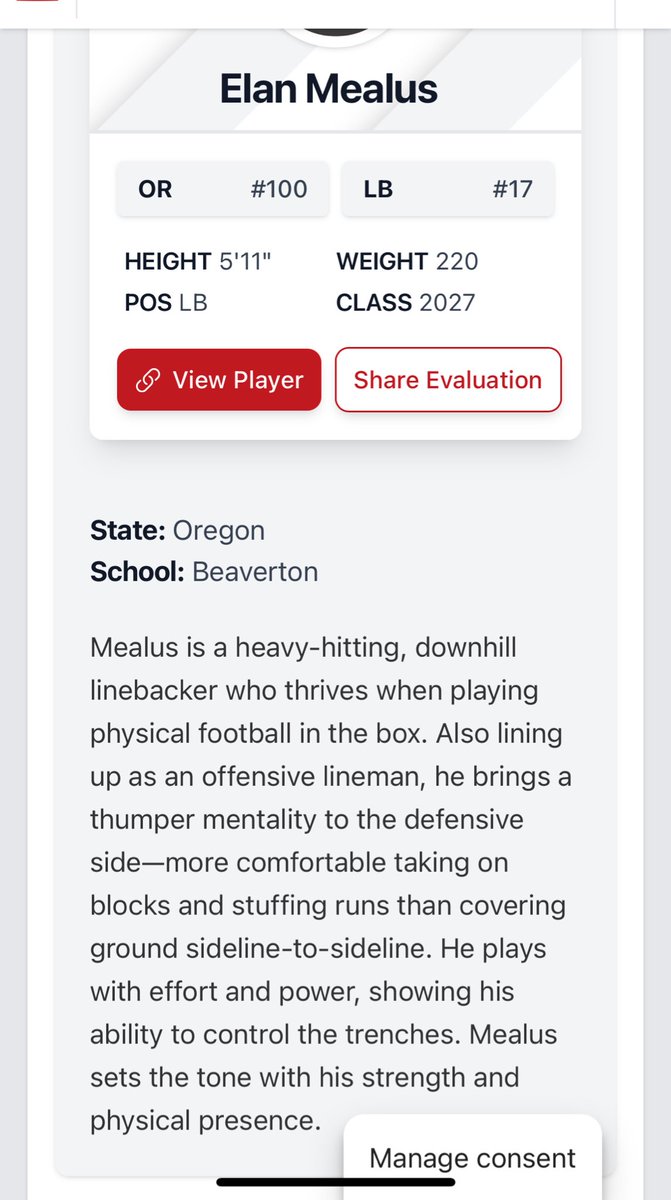 Elan Mealus (@elanmealus) on Twitter photo Thanks for the recognition🙏
<a href="/PrepRedzoneOR/">Prep Redzone Oregon</a> <a href="/ConnorDarby57/">Connor Darby</a> <a href="/jt_testa/">Coach James Testa</a> <a href="/BHS_FootballOR/">Beaverton High Football</a> Thanks for the recognition🙏
<a href="/PrepRedzoneOR/">Prep Redzone Oregon</a> <a href="/ConnorDarby57/">Connor Darby</a> <a href="/jt_testa/">Coach James Testa</a> <a href="/BHS_FootballOR/">Beaverton High Football</a>